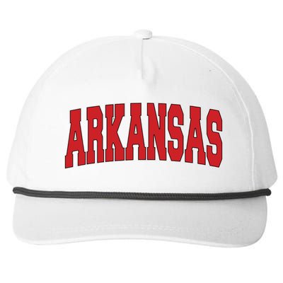 Arkansas Usa State Ar Varsity Style Vintage Sports Snapback Five-Panel Rope Hat