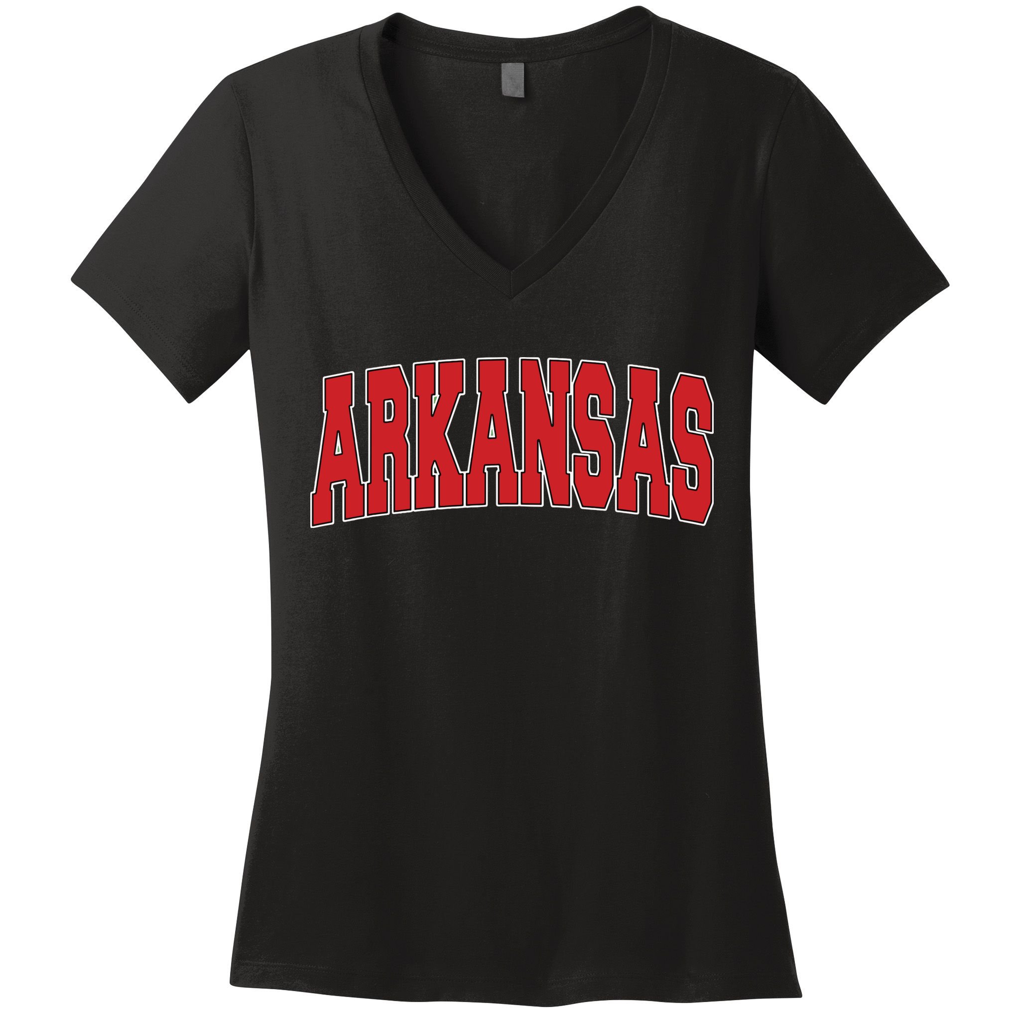 Arkansas Usa State Ar Varsity Style Vintage Sports Women's V-Neck T-Shirt