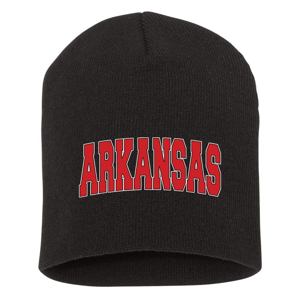 Arkansas Usa State Ar Varsity Style Vintage Sports Short Acrylic Beanie