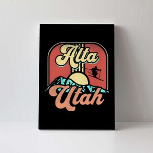 Alta Utah Ski Outdoors Canvas