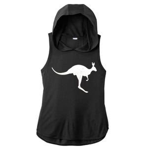 Aussie Kangaroo Ladies PosiCharge Tri-Blend Wicking Draft Hoodie Tank