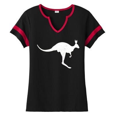 Aussie Kangaroo Ladies Halftime Notch Neck Tee