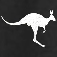 Aussie Kangaroo Garment-Dyed Fleece Hoodie