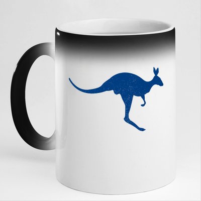 Aussie Kangaroo 11oz Black Color Changing Mug