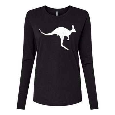 Aussie Kangaroo Womens Cotton Relaxed Long Sleeve T-Shirt