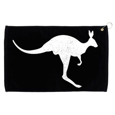 Aussie Kangaroo Grommeted Golf Towel