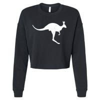 Aussie Kangaroo Cropped Pullover Crew