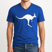 Aussie Kangaroo V-Neck T-Shirt