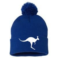 Aussie Kangaroo Pom Pom 12in Knit Beanie