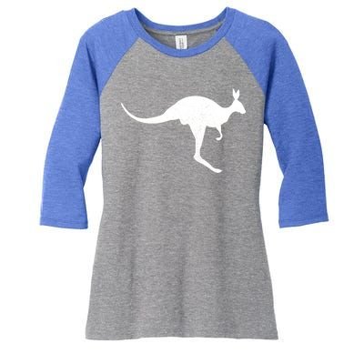 Aussie Kangaroo Women's Tri-Blend 3/4-Sleeve Raglan Shirt