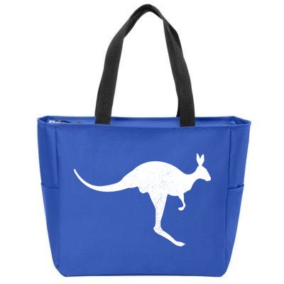 Aussie Kangaroo Zip Tote Bag