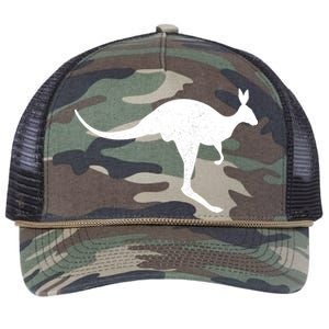 Aussie Kangaroo Retro Rope Trucker Hat Cap