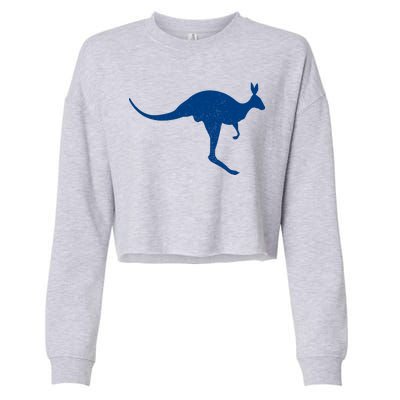 Aussie Kangaroo Cropped Pullover Crew