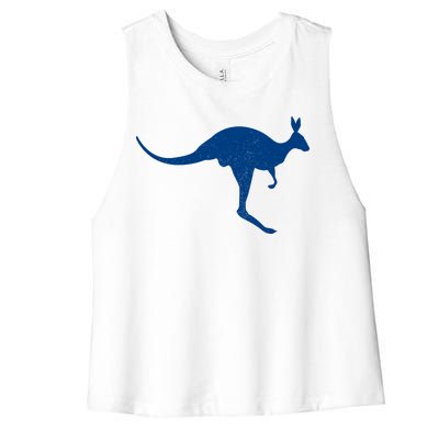 Aussie Kangaroo Women's Racerback Cropped Tank