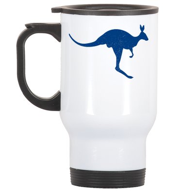 Aussie Kangaroo Stainless Steel Travel Mug