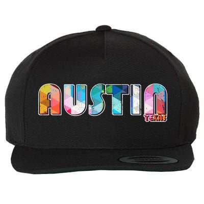 Austin Texas  Wool Snapback Cap