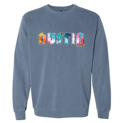 Austin Texas  Garment-Dyed Sweatshirt