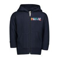 Austin Texas  Toddler Zip Fleece Hoodie