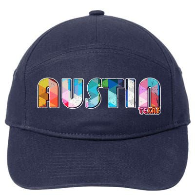 Austin Texas  7-Panel Snapback Hat