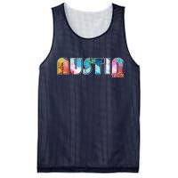 Austin Texas  Mesh Reversible Basketball Jersey Tank