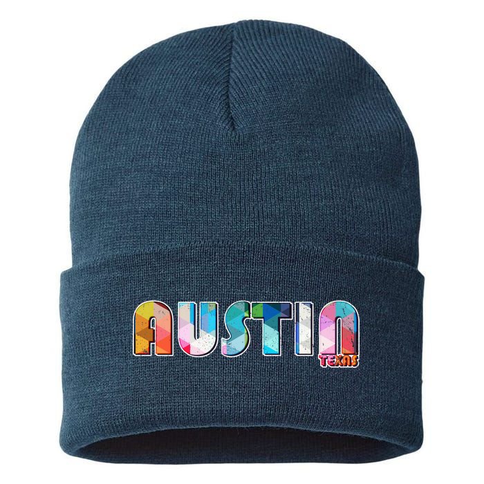 Austin Texas  Sustainable Knit Beanie