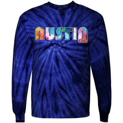 Austin Texas  Tie-Dye Long Sleeve Shirt