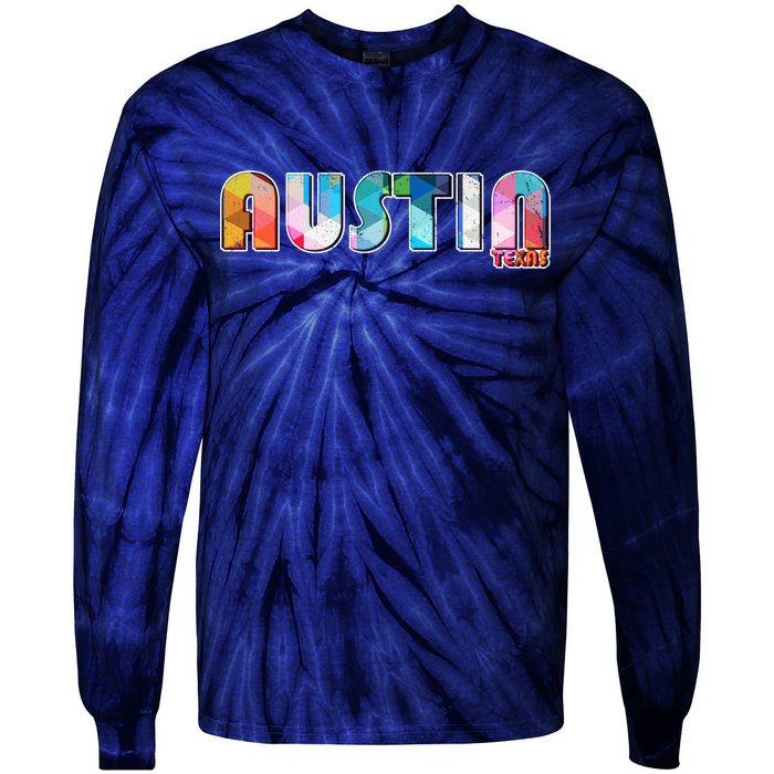 Austin Texas  Tie-Dye Long Sleeve Shirt