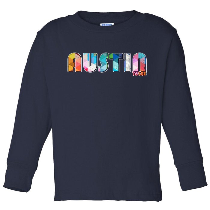 Austin Texas  Toddler Long Sleeve Shirt