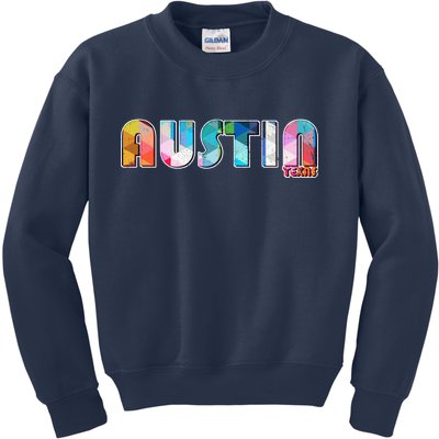 Austin Texas  Kids Sweatshirt