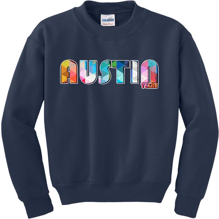 Austin Texas  Kids Sweatshirt