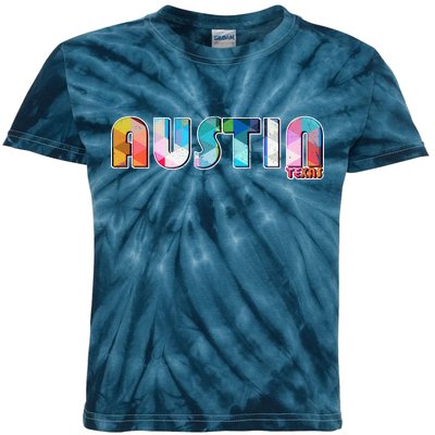 Austin Texas  Kids Tie-Dye T-Shirt