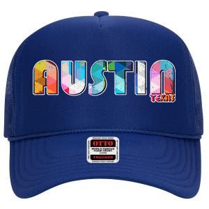 Austin Texas  High Crown Mesh Back Trucker Hat