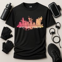 Austin Texas Skyline Cooling Performance Crew T-Shirt