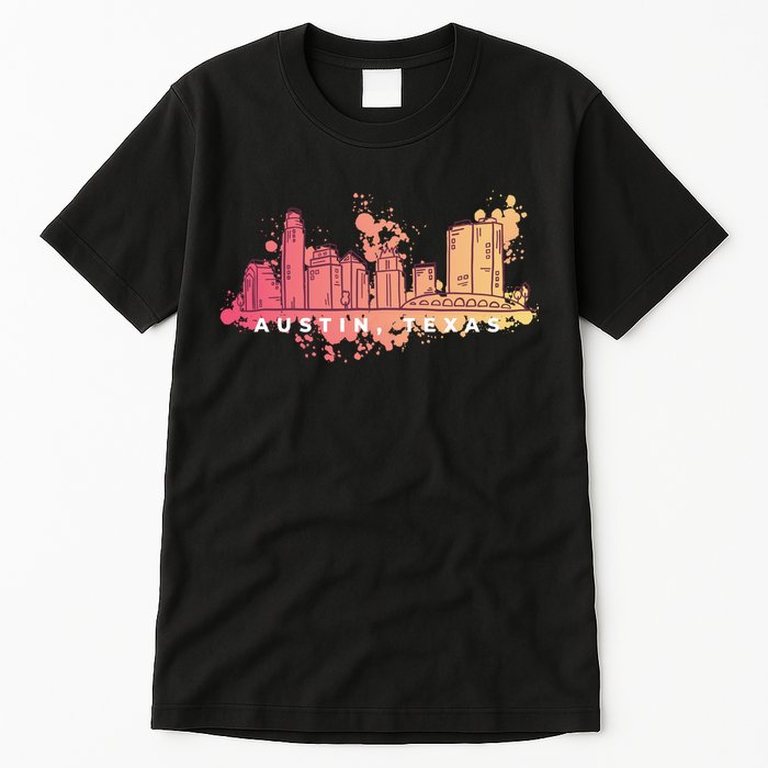 Austin Texas Skyline Tall T-Shirt
