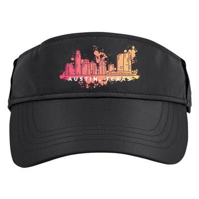 Austin Texas Skyline Adult Drive Performance Visor