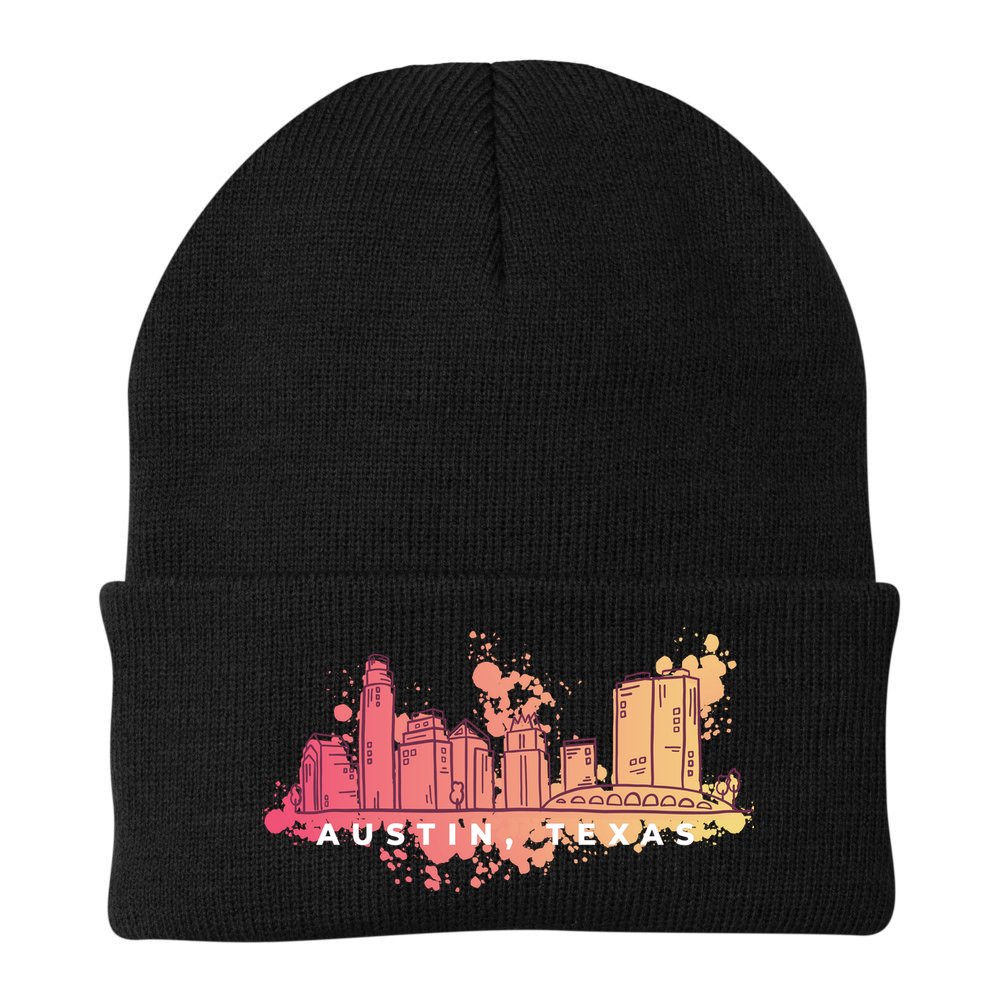Austin Texas Skyline Beanie