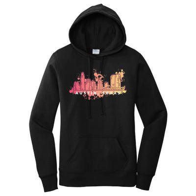 Austin Texas Skyline Women's Pullover Hoodie