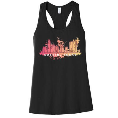 Austin Texas Skyline Women's Racerback Tank