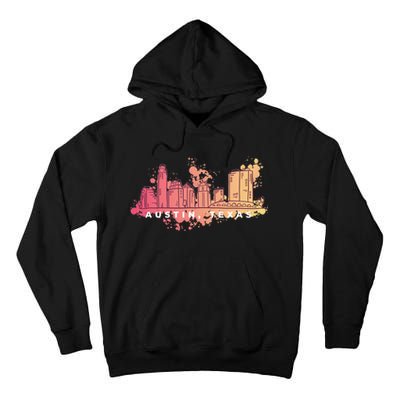 Austin Texas Skyline Tall Hoodie