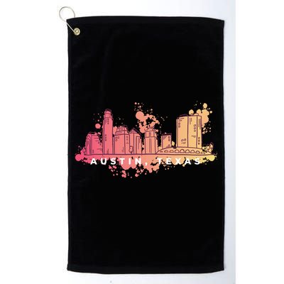 Austin Texas Skyline Golf Towel