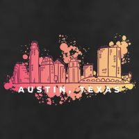 Austin Texas Skyline Golf Towel