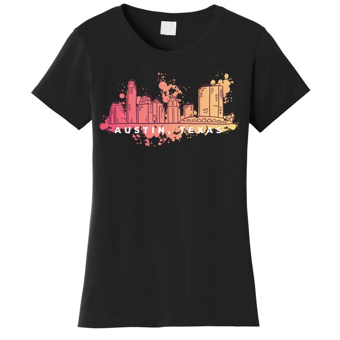 Austin Texas Skyline Women's T-Shirt