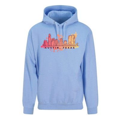 Austin Texas Skyline Unisex Surf Hoodie