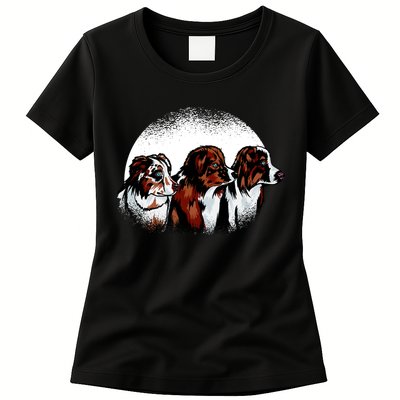 Australian Shepherd Dogs Womens T-Shirt