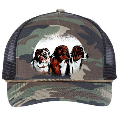 Australian Shepherd Dogs Retro Rope Trucker Hat Cap