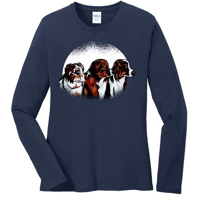 Australian Shepherd Dogs Ladies Long Sleeve Shirt