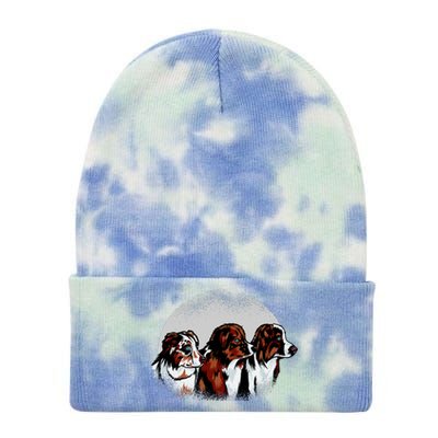 Australian Shepherd Dogs Tie Dye 12in Knit Beanie