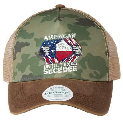 American Until Texas Secedes Sayings Texan Pride State Us Legacy Tie Dye Trucker Hat