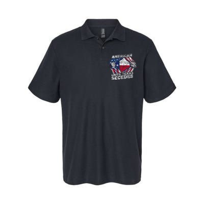 American Until Texas Secedes Sayings Texan Pride State Us Softstyle Adult Sport Polo