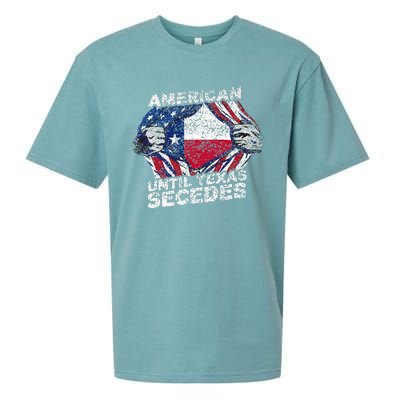 American Until Texas Secedes Sayings Texan Pride State Us Sueded Cloud Jersey T-Shirt